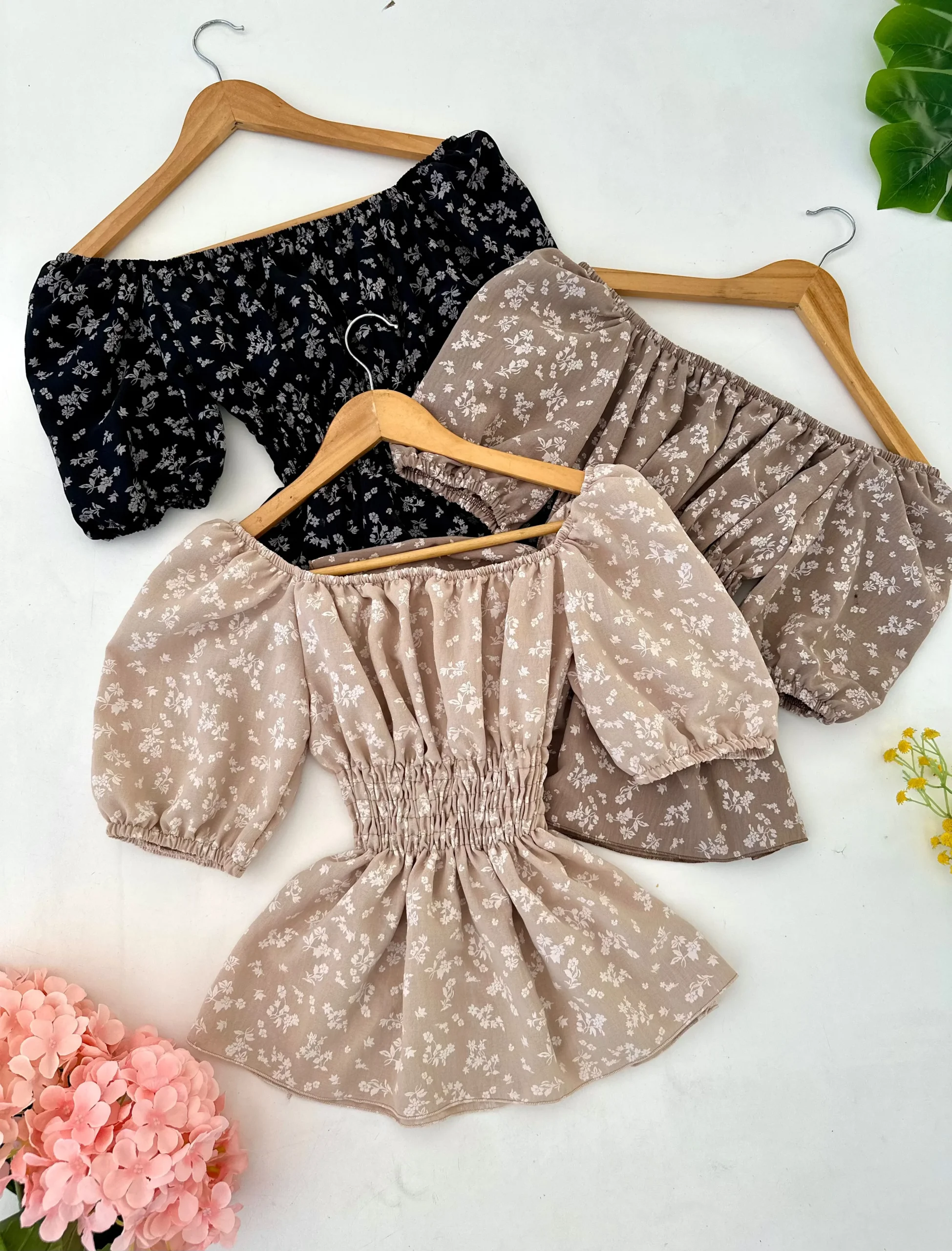 Blusa Flor Lia Manga C
