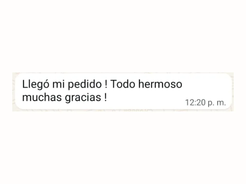 Llegó mi pedido ! Todo hermoso muchas gracias !